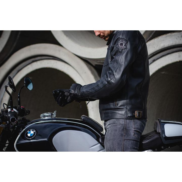 Blouson moto cuir Furygan L'AUDACIEUX Noir
