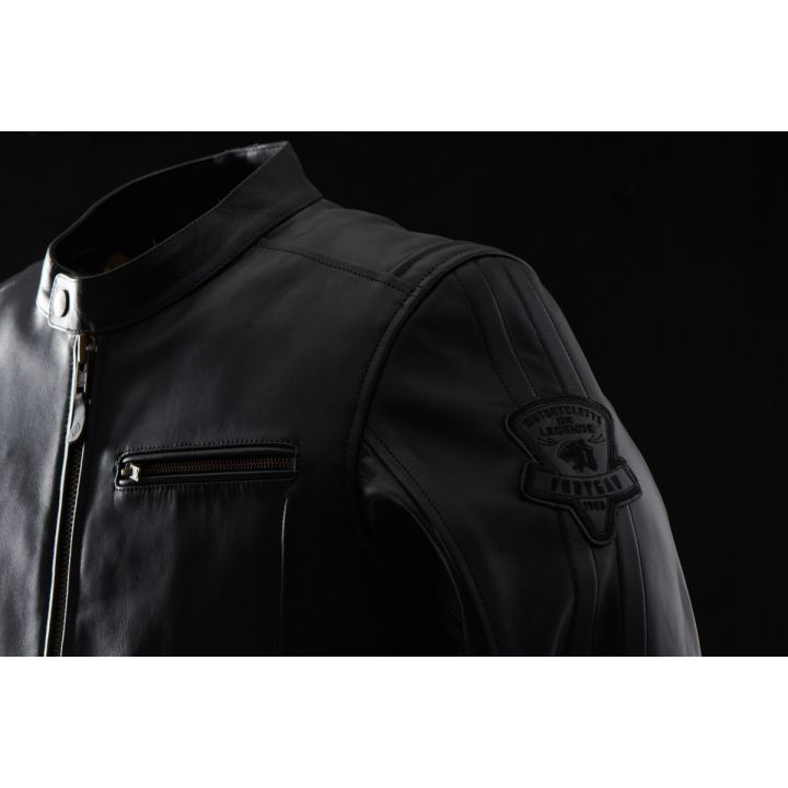 Blouson moto cuir Furygan L'AUDACIEUX Noir