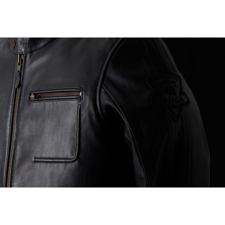 Blouson moto cuir Furygan L'AUDACIEUX Noir