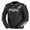 Blouson moto cuir Furygan RAPTOR EVO 3 Noir-Blanc-Blanc