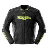 Blouson moto cuir Furygan RAPTOR EVO 3 Noir-Jaune Fluo