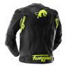 Blouson moto cuir Furygan RAPTOR EVO 3 Noir-Jaune Fluo