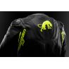 Blouson moto cuir Furygan RAPTOR EVO 3 Noir-Jaune Fluo