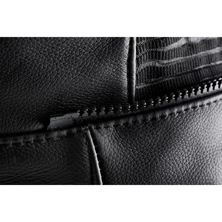 Pantalon moto cuir Furygan DRACK Noir-Blanc-Blanc