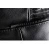 Pantalon moto cuir Furygan DRACK Noir-Blanc-Blanc