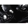 Pantalon moto cuir Furygan DRACK Noir-Blanc-Blanc