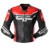 Blouson moto cuir Furygan SIRIUS Noir-Rouge-Blanc