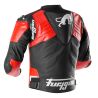 Blouson moto cuir Furygan SIRIUS Noir-Rouge-Blanc