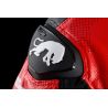 Blouson moto cuir Furygan SIRIUS Noir-Rouge-Blanc