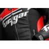 Blouson moto cuir Furygan SIRIUS Noir-Rouge-Blanc