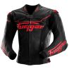 Blouson moto cuir Furygan SIRIUS Noir-Rouge