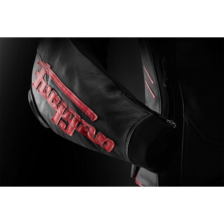 Blouson moto cuir Furygan SIRIUS Noir-Rouge