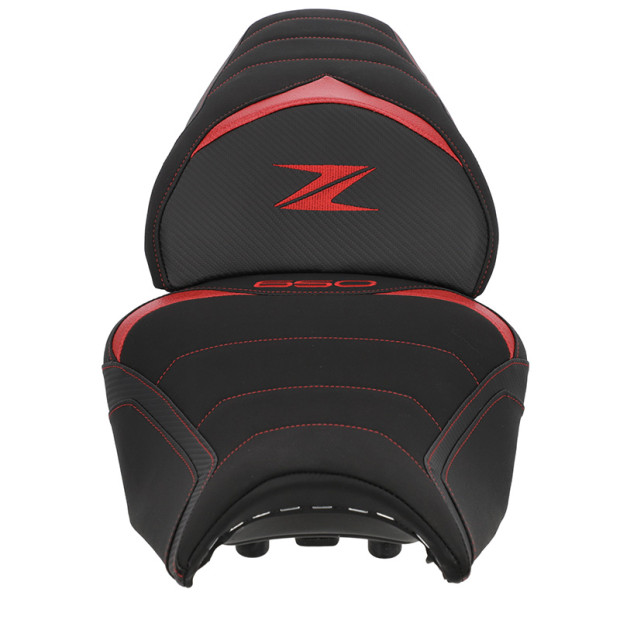 Selle confort BAGSTER SIT'N GO Kawasaki Z 650 2020–2026 - Noir - Rouge