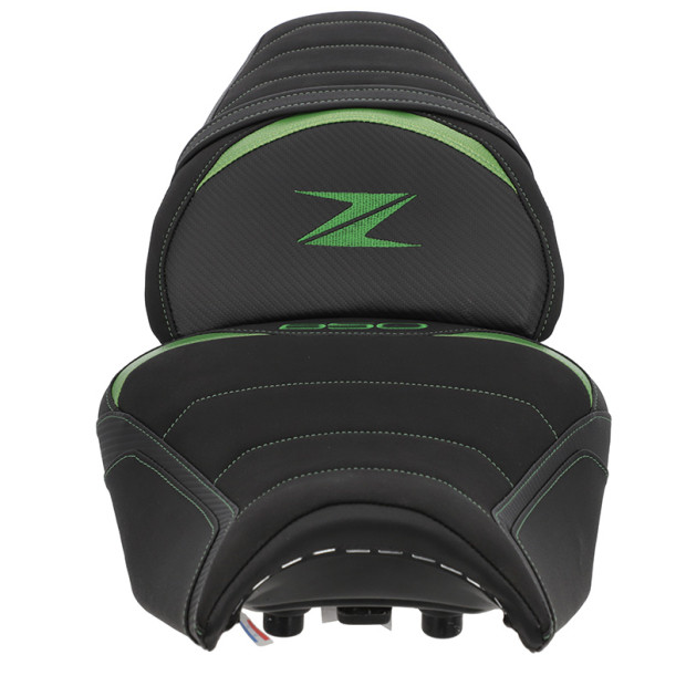 Selle confort BAGSTER SIT'N GO Kawasaki Z 650 2020–2026 Noir - Vert
