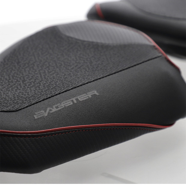 Selle confort BAGSTER SIT'N GO Honda Hornet 750 2023–2026 - Noir - Rouge