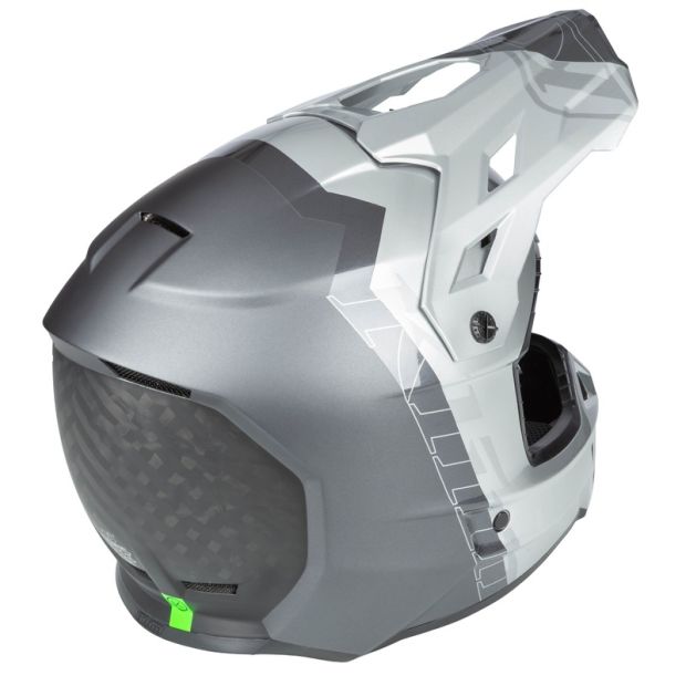 Casque cross Klim F3 Carbon pro Tilt - Gris Asphalt Monument