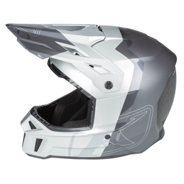 Casque cross Klim F3 Carbon pro Tilt - Gris Asphalt Monument
