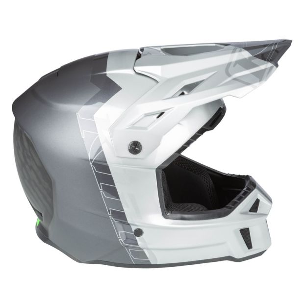 Casque cross Klim F3 Carbon pro Tilt - Gris Asphalt Monument