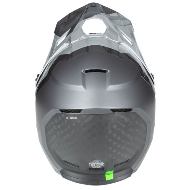 Casque cross Klim F3 Carbon pro Tilt - Gris Asphalt Monument