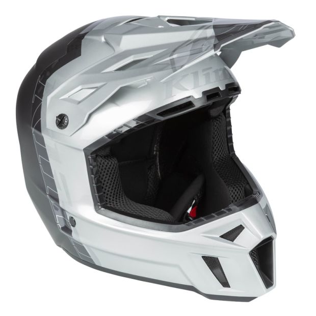 Casque cross Klim F3 Carbon pro Tilt - Gris Asphalt Monument