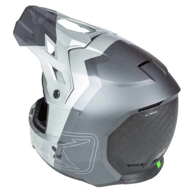 Casque cross Klim F3 Carbon pro Tilt - Gris Asphalt Monument