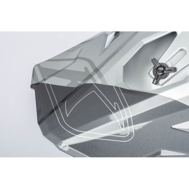 Casque cross Klim F3 Carbon pro Tilt - Gris Asphalt Monument