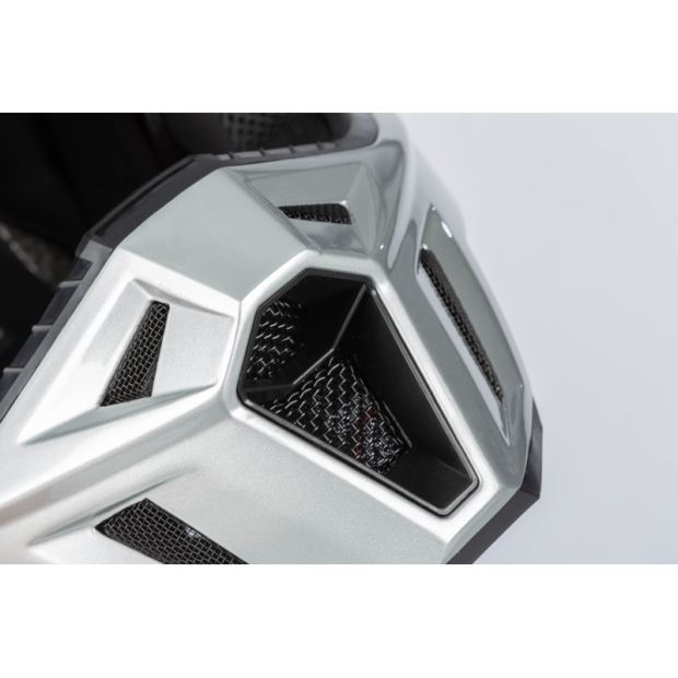 Casque cross Klim F3 Carbon pro Tilt - Gris Asphalt Monument