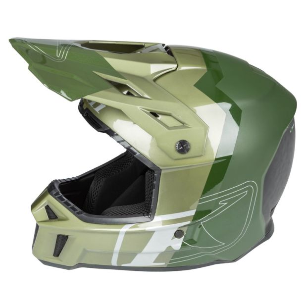Casque cross Klim F3 Carbon pro Tilt - Vert