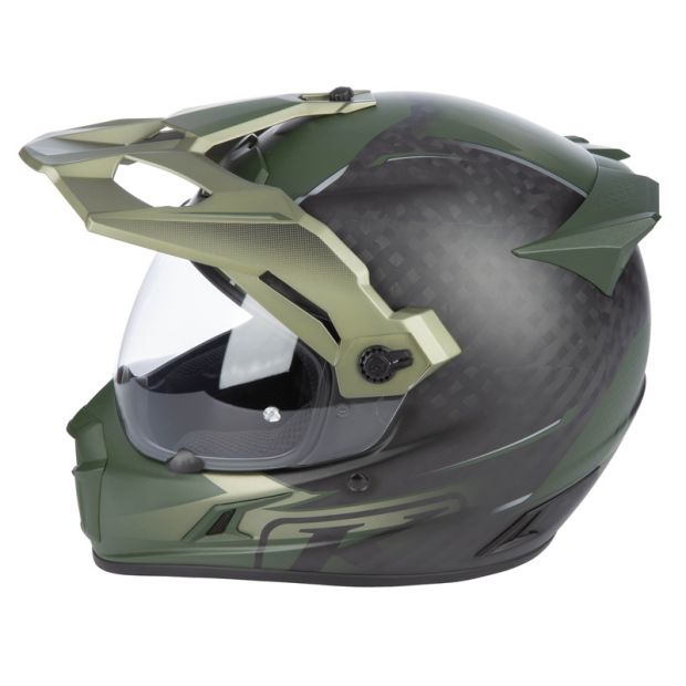 Casque KLIM Krios Pro Echo - Noir Mat Rifle Vert