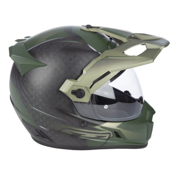 Casque KLIM Krios Pro Echo - Noir Mat Rifle Vert