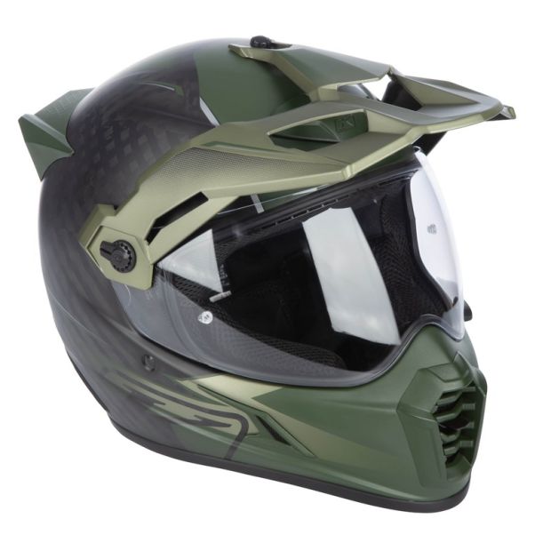 Casque KLIM Krios Pro Echo - Noir Mat Rifle Vert