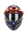 Casque KLIM Krios Pro Echo - Noir Striking Orange Bleu petrol