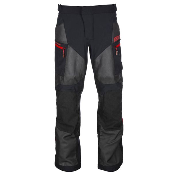 Pantalon moto adventure Klim Baja S4 - Noir Fiery Rouge