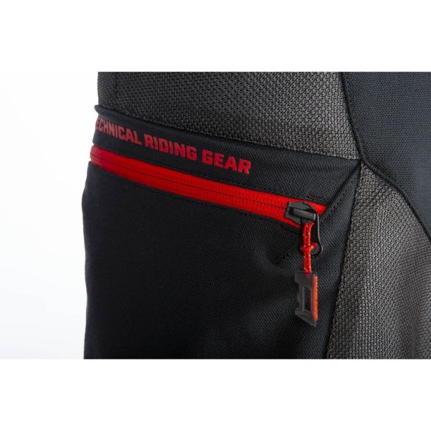 Pantalon moto adventure Klim Baja S4 - Noir Fiery Rouge