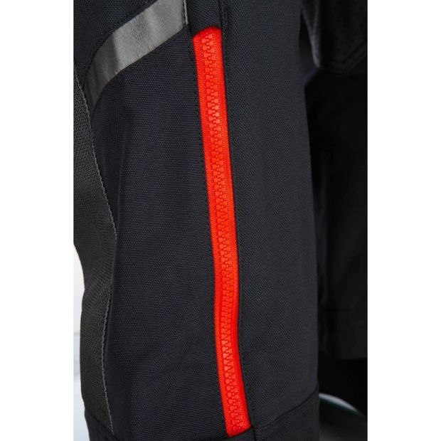 Pantalon moto adventure Klim Baja S4 - Noir Fiery Rouge