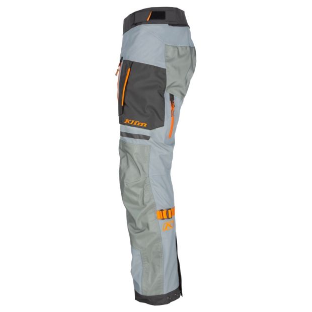 Pantalon moto adventure Klim Carlsbad - Gris Asphalt Orange