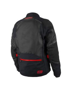 Veste moto adventure Baja S4 - Noir Fiery Rouge 2