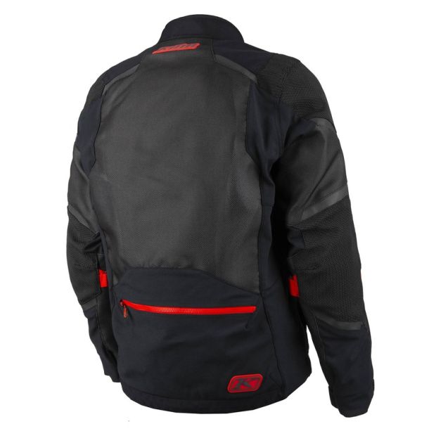 Veste moto adventure Baja S4 - Noir Fiery Rouge
