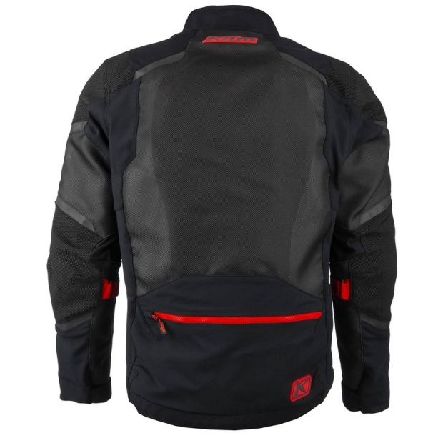 Veste moto adventure Baja S4 - Noir Fiery Rouge