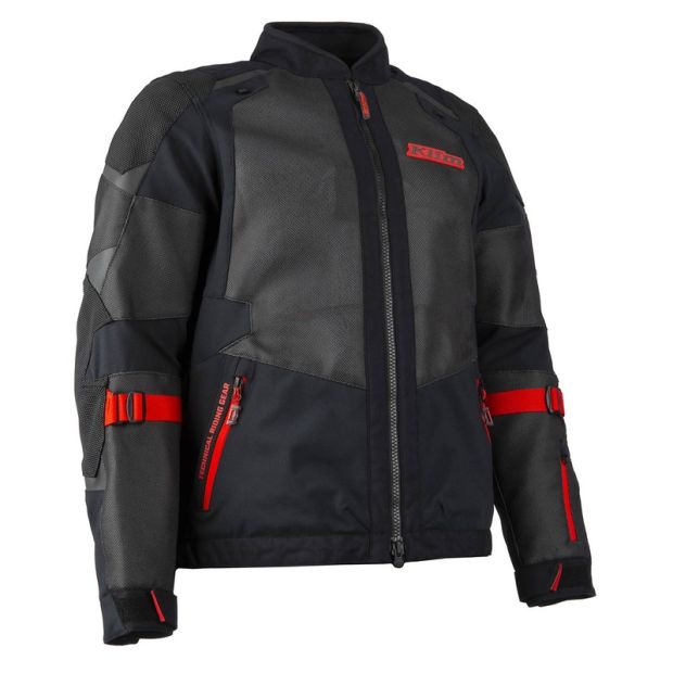 Veste moto adventure Baja S4 - Noir Fiery Rouge
