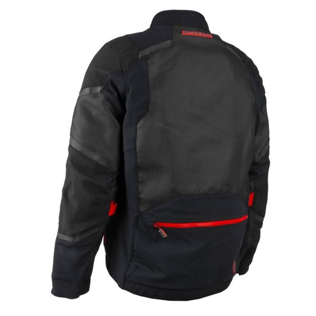 Veste moto adventure Baja S4 - Noir Fiery Rouge
