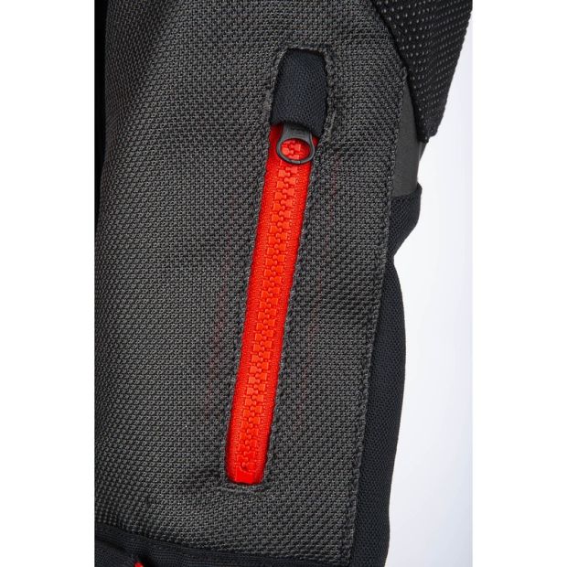 Veste moto adventure Baja S4 - Noir Fiery Rouge
