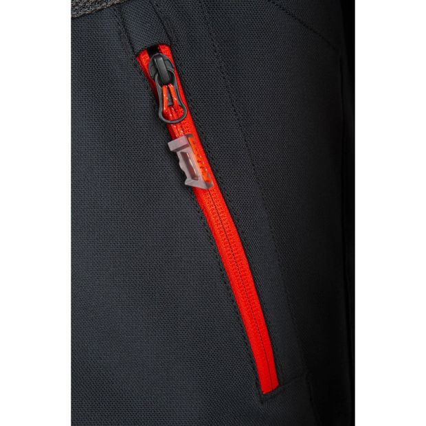 Veste moto adventure Baja S4 - Noir Fiery Rouge