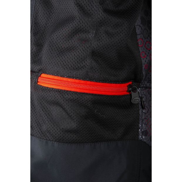Veste moto adventure Baja S4 - Noir Fiery Rouge