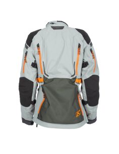 Veste moto adventure femme Klim Artemis - Gris Asphalt Orange 2