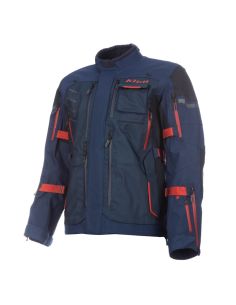 Veste moto adventure Klim Badlands Pro - Bleu Rouge oxide