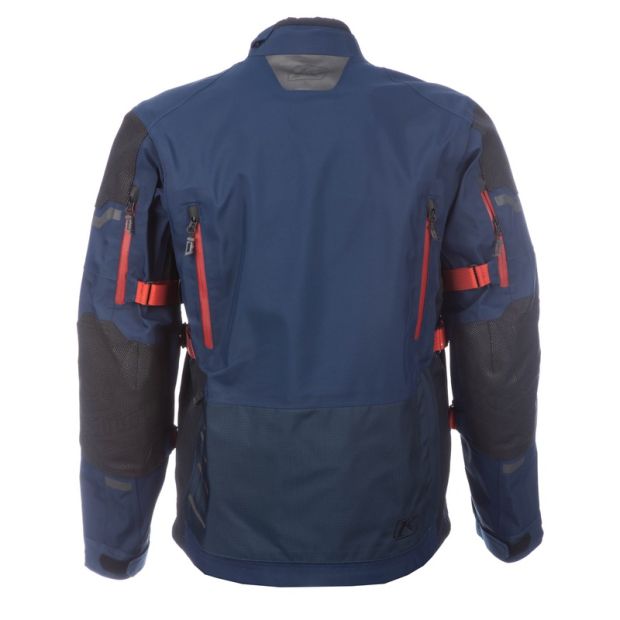 Veste moto adventure Klim Badlands Pro - Bleu Rouge oxide