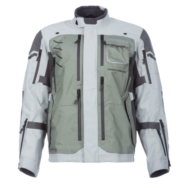 Veste moto adventure Klim Badlands Pro - Gris Monument High Rise
