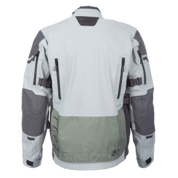 Veste moto adventure Klim Badlands Pro - Gris Monument High Rise