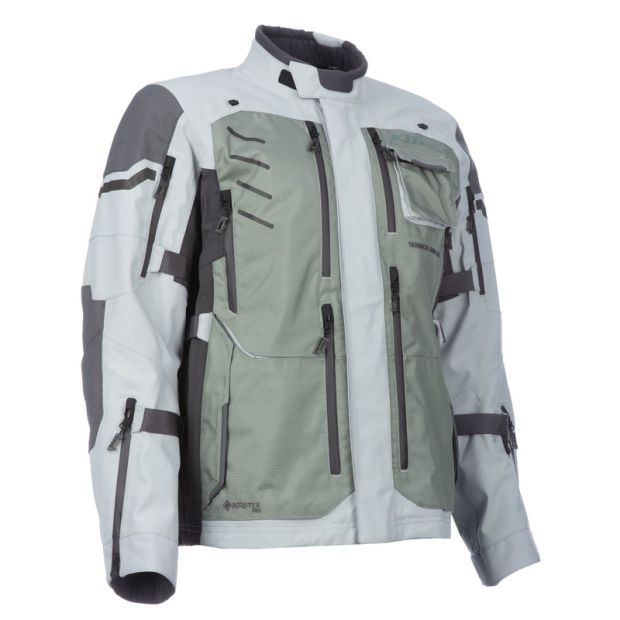 Veste moto adventure Klim Badlands Pro - Gris Monument High Rise